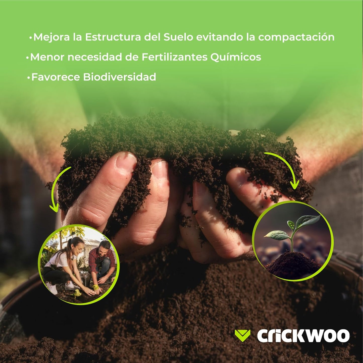 Humus de Lombriz Puro - Big-Bag 1.666L / 1.000KG - Abono Natural y Orgánico