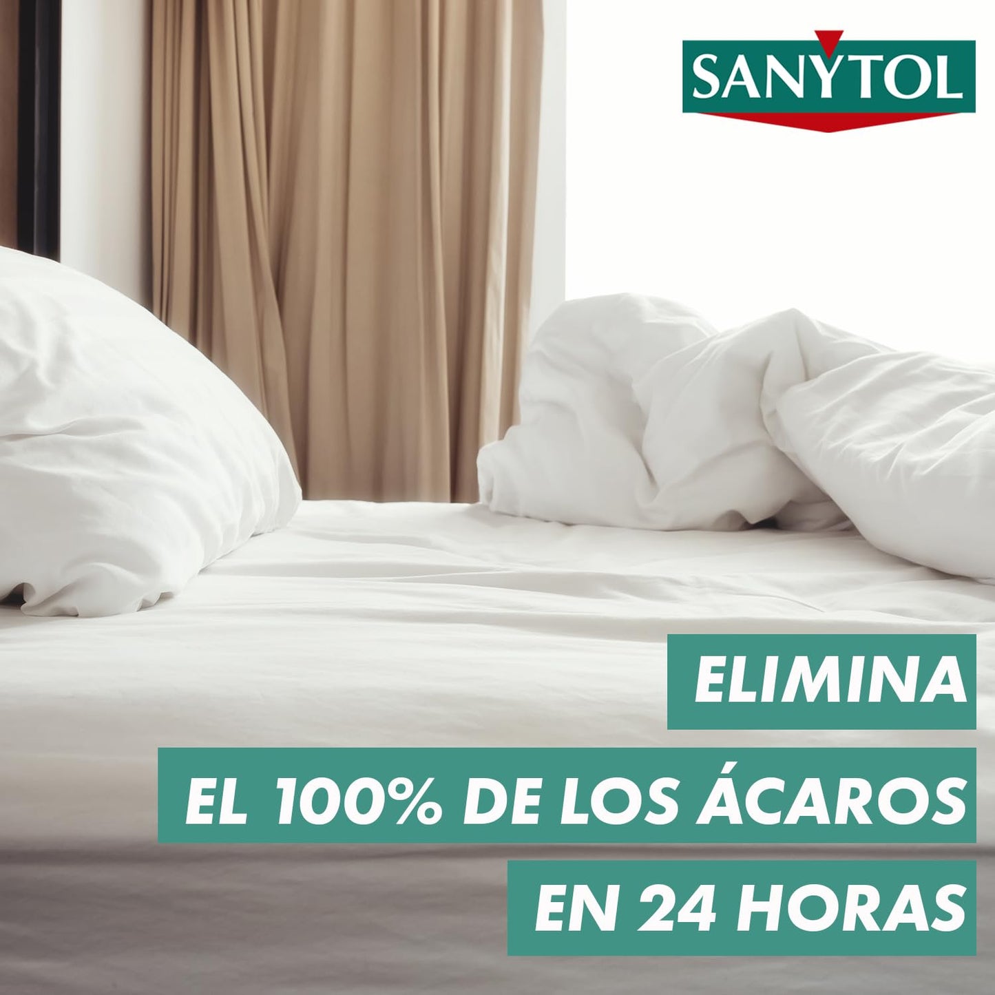 Sanytol Spray Antiácaros - Mata Ácaros y Chinches, Pack 3 x 300 ml (900 ml)