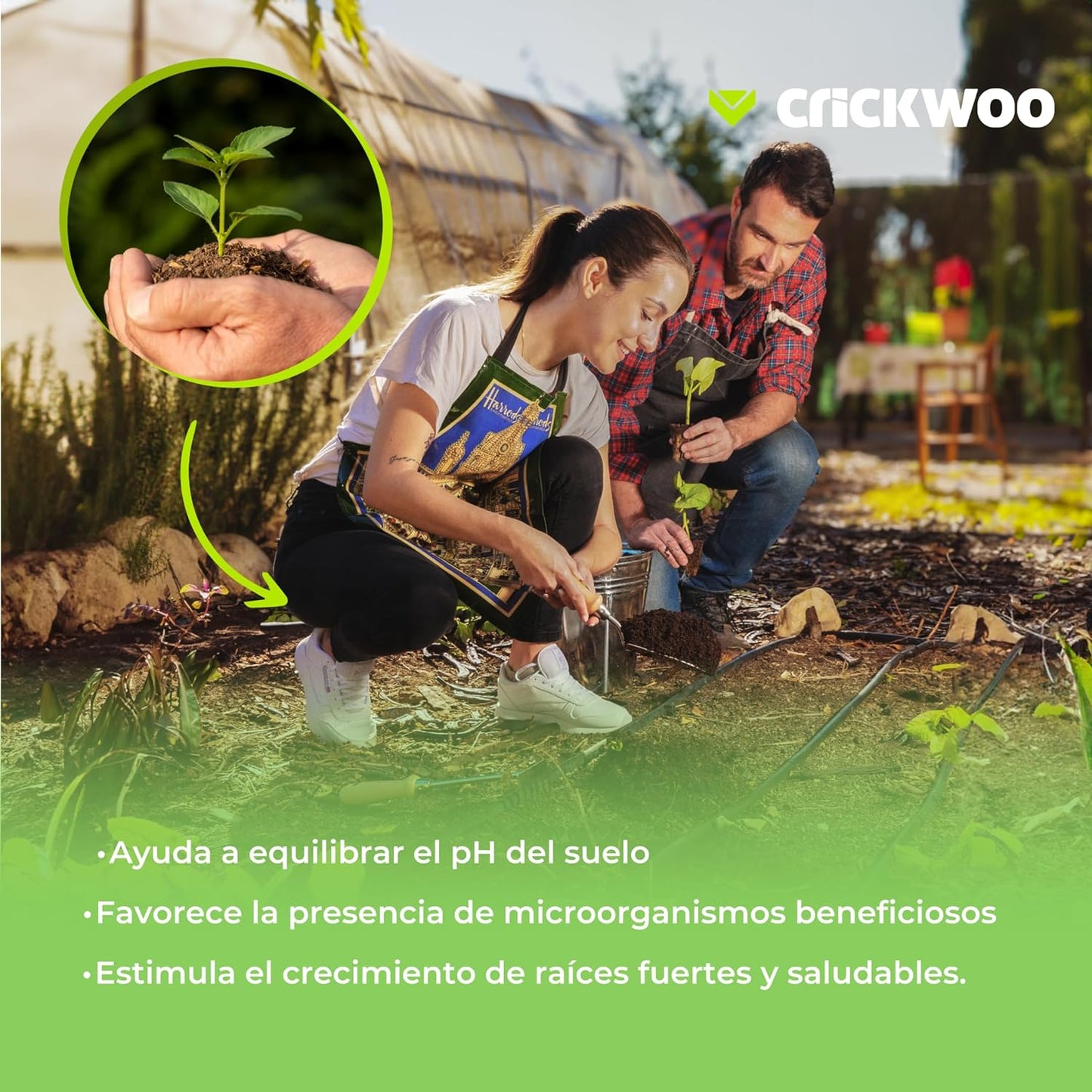 CRICKWOO Humus de Lombriz Puro - Abono Natural Orgánico 42L / 25KG