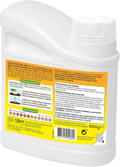 Solabiol Insecticida de Suelo para Huerto - Apto para Agricultura Ecológica