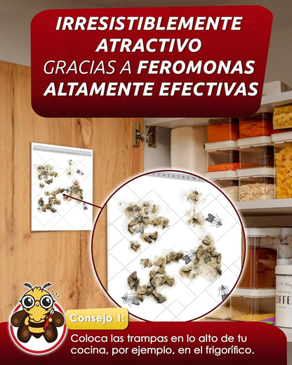 PIC Trampa para Polillas Alimentarias - Pack de 12 Trampas