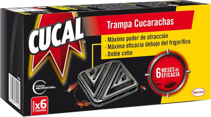 Cucal Trampa para Cucarachas con Doble Cebo - 6 Unidades