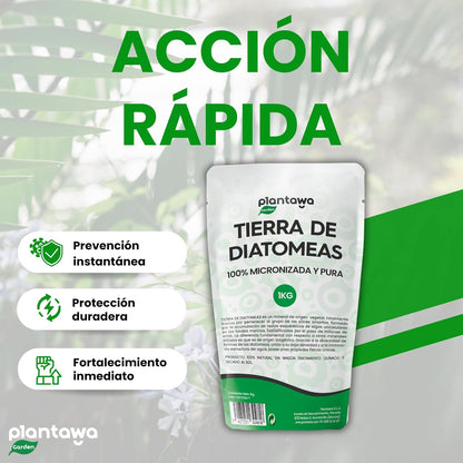 Tierra de Diatomeas Micronizada 1kg - Control de Plagas 100% Natural