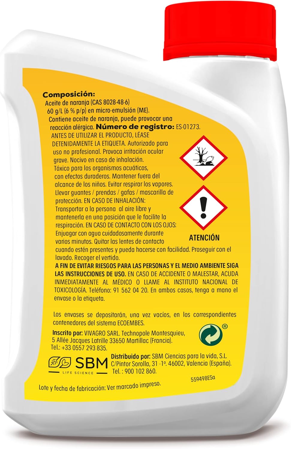 Limocide J - Tratamiento Total Insecticida y Acaricida a Base de Aceites Esenciales