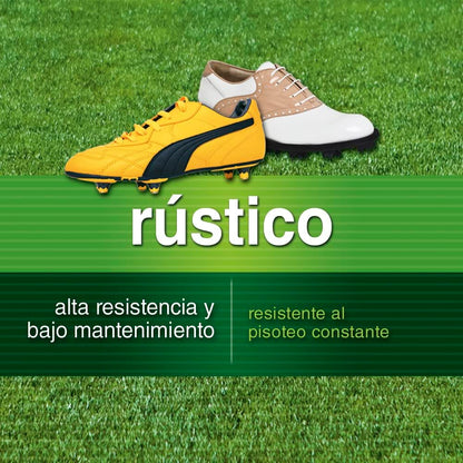 Semillas de Césped Rústico y Resistente 1kg - Cubre hasta 35 m², Bajo Mantenimiento