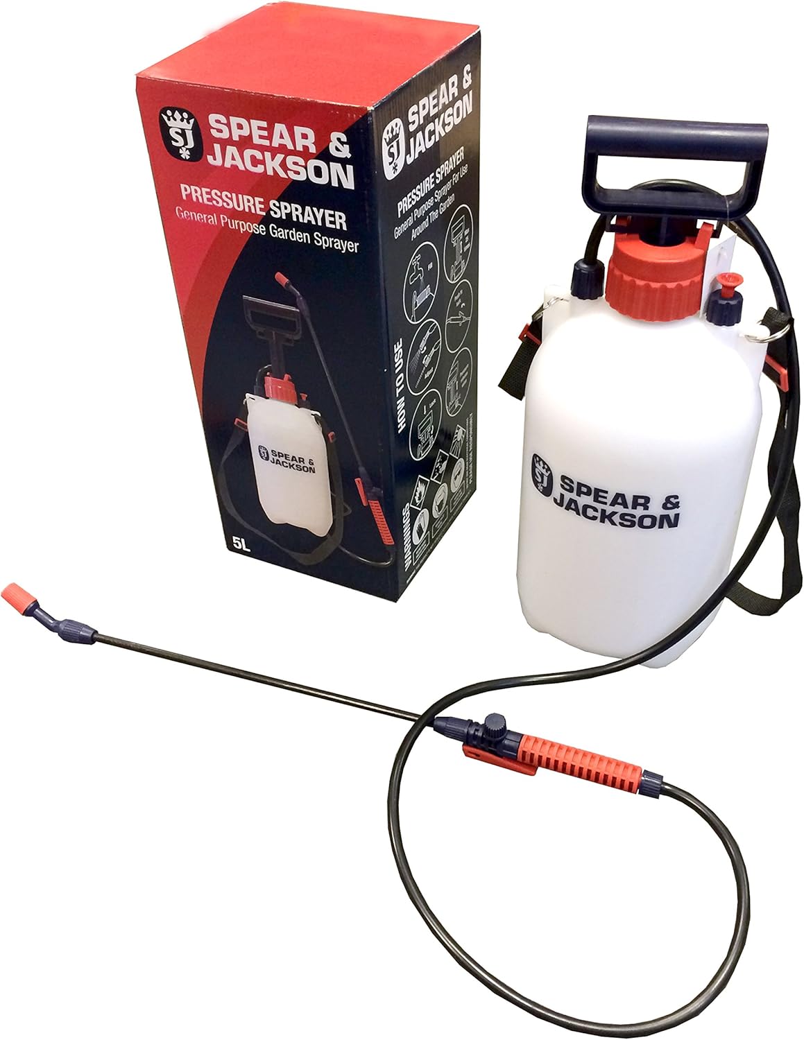 Pulverizador a Presión Spear & Jackson 5L con Bomba
